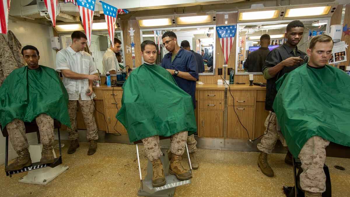 Better Have A Fresh Haircut Marines The Barbershops Across The Corps Are Still Running