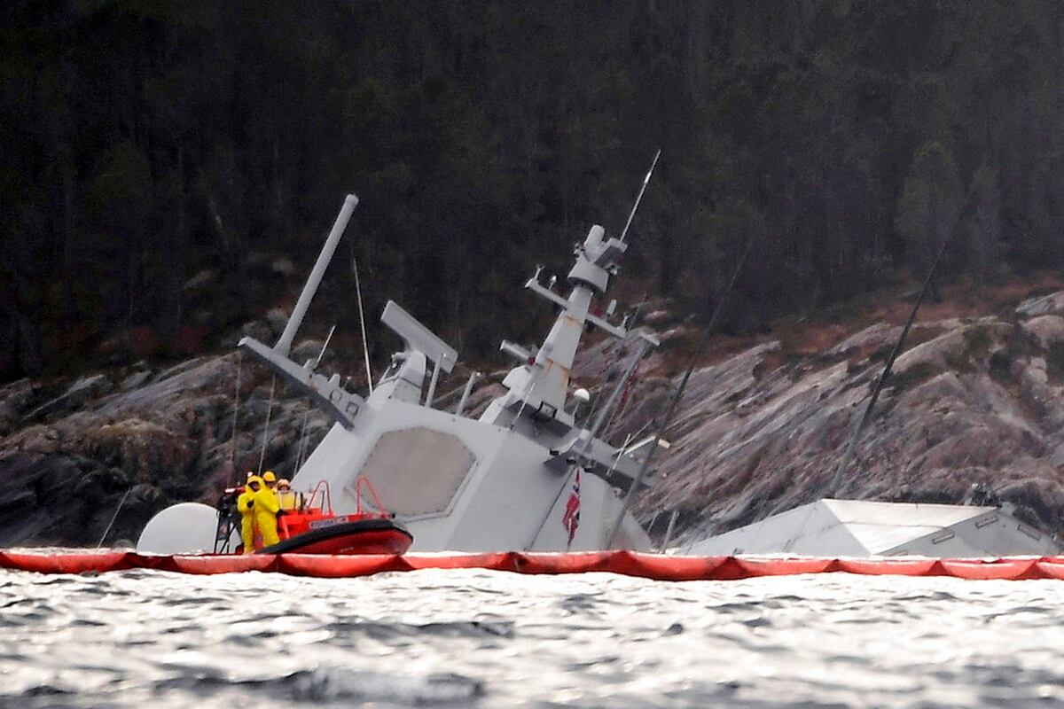 Norwegian Frigate Sinks After It Was Rammed By A Tanker