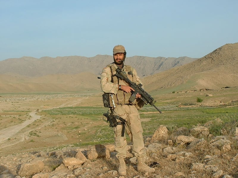 Retired Army Green Beret Lt. Col. Scott Mann, in Oruzgan Province, Afghanistan during Operation NAM DONG Spring 2005 (Shawn Tenace photo).