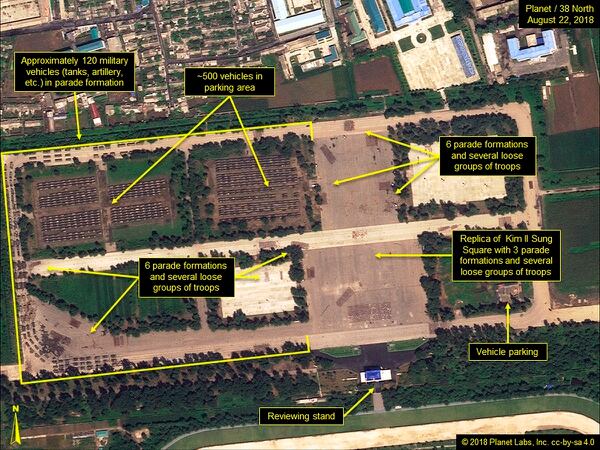 Satellite Photos Reveal North Korean Military Preparing For Parade