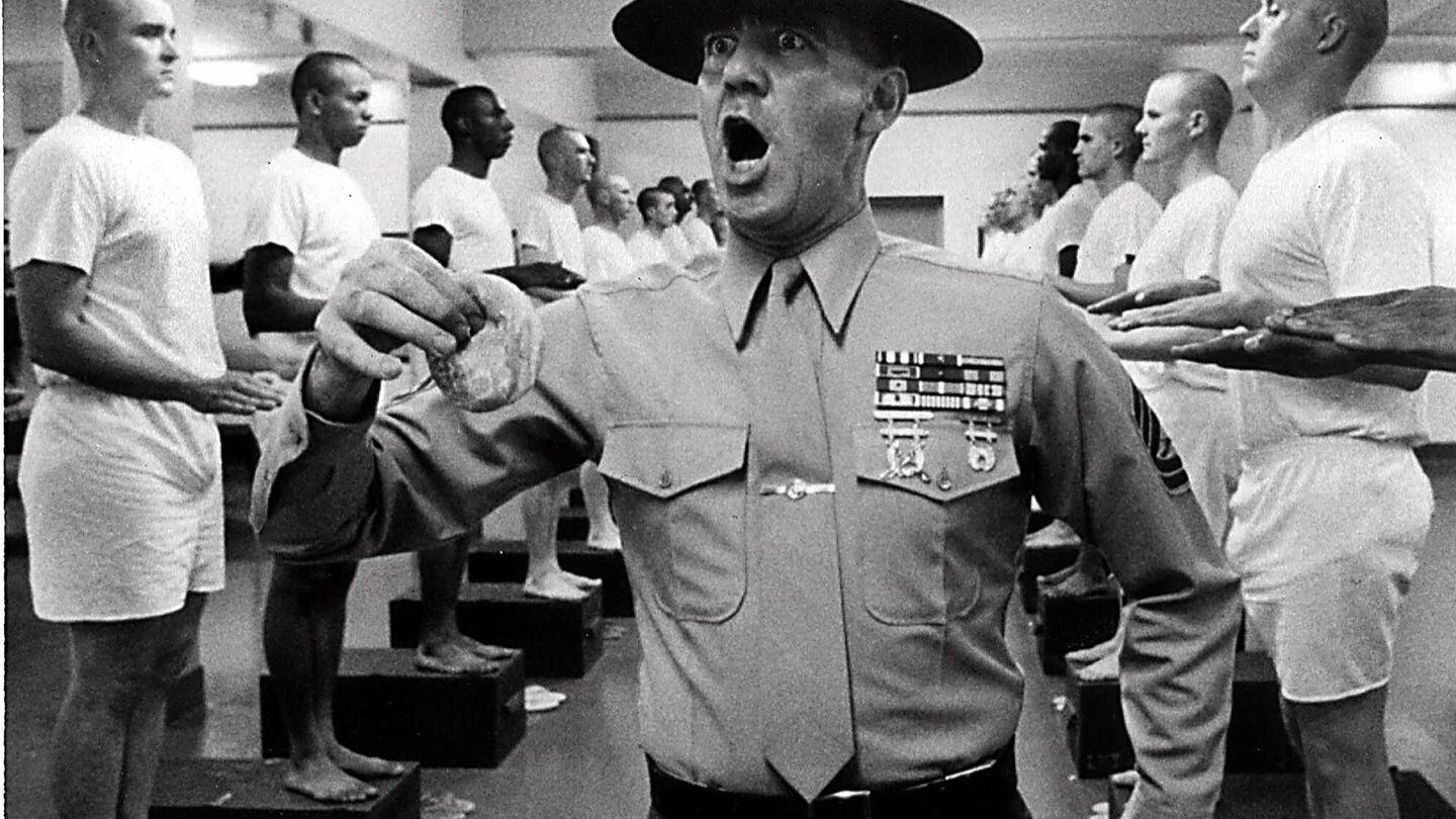 Actor R. Lee Ermey, portraying 
