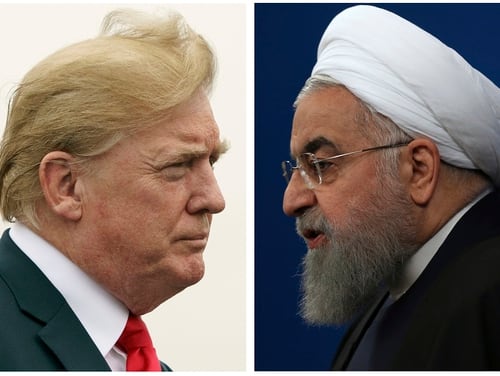 President Donald Trump, left, and Iranian President Hassan Rouhani recently butt heads over nuclear arms and economic sanctions. (AP)