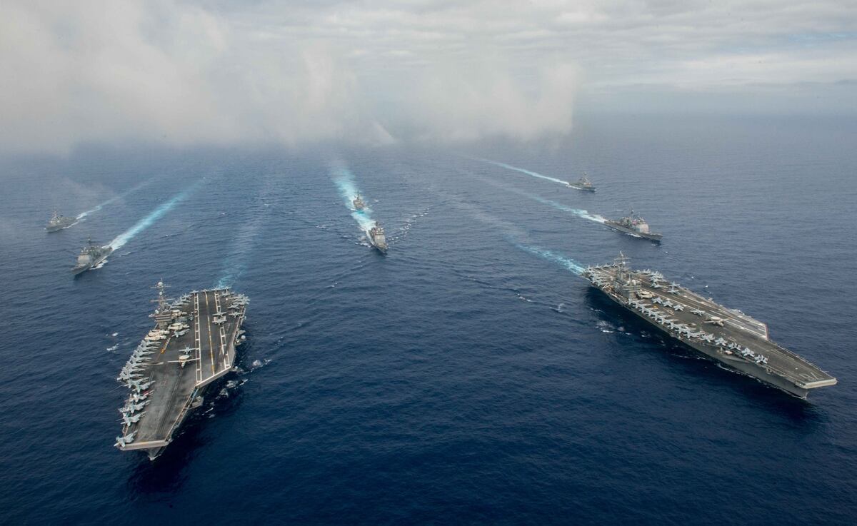 Us Aircraft Carriers Start Drills Off Philippines