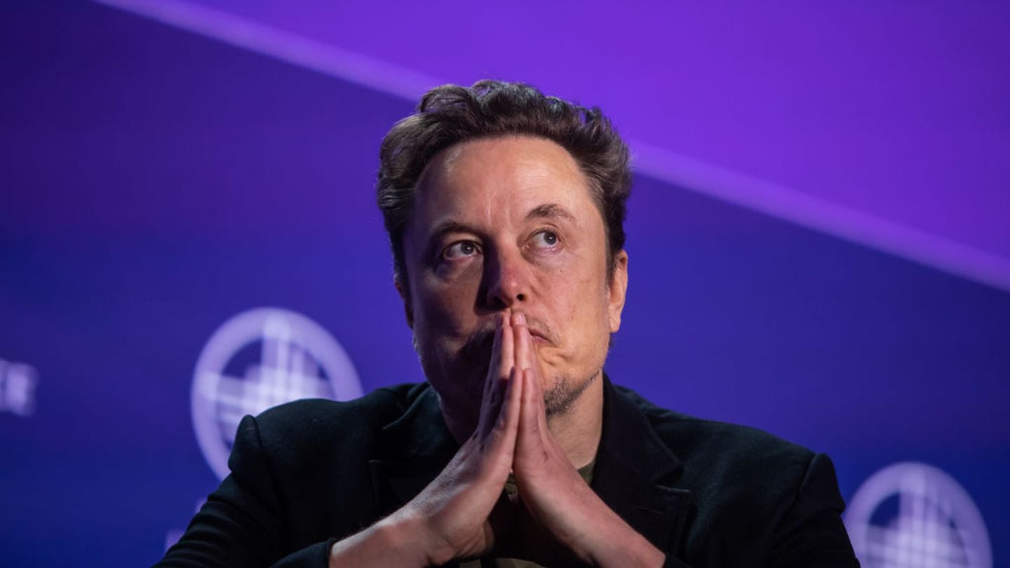 Elon Musk, co-founder of Tesla and SpaceX and owner of X Holdings Corp., speaks at the Milken Institute's Global Conference at the Beverly Hilton Hotel,on May 6, 2024 in Beverly Hills, California. (Photo by Apu Gomes/Getty Images)