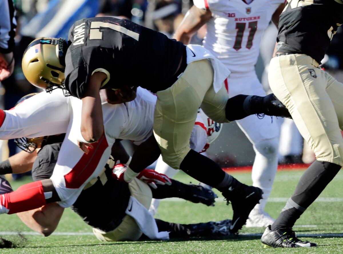 Football Rutgers Beats Army 31 21