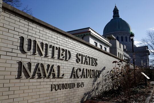 Traditional academy events surrounding commissioning of new officers have been suspended for the Class of 2020. (Patrick Semansky/AP)