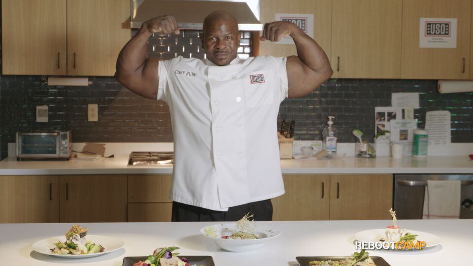Here S How White House Chef Rush Is Using Internet Fame And 24 Inch Biceps To Help Fellow Vets