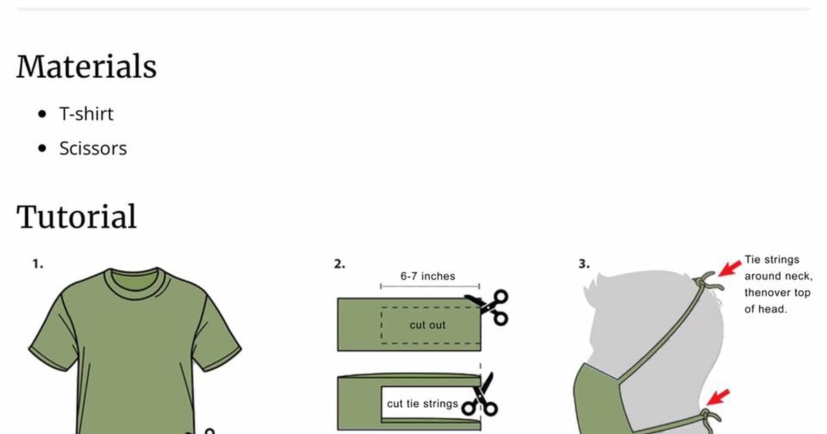 Here S How To Make A Face Mask Out Of That Marine Green Skivvy Shirt
