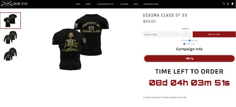 Army Investigates 700 Grunt Style Shirts Reportedly Gifted To The
