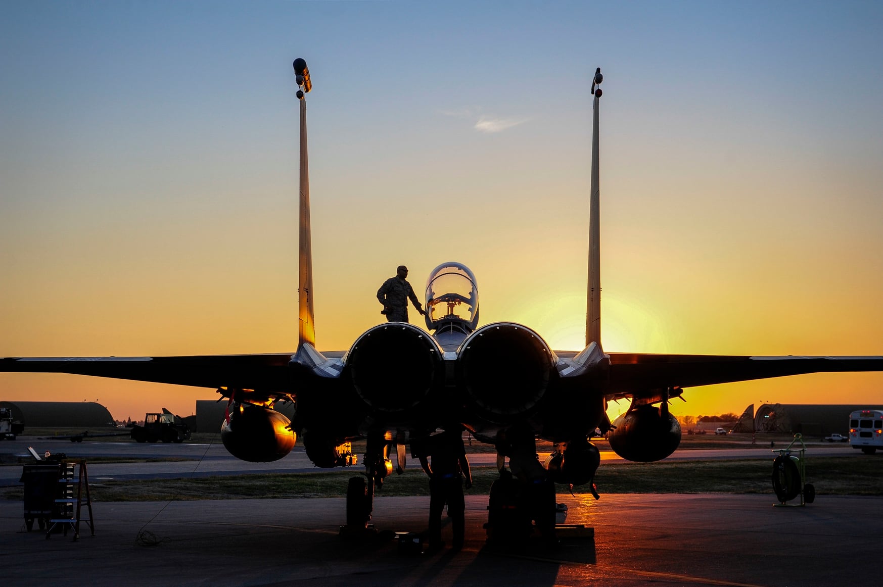 Fighter jets may be the least impacted by the altimeter concerns. (Airman 1st Class Cory W. Bush/U.S. Air Force)