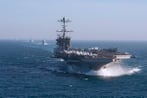 US weighs keeping carrier strike group in Europe as a check on Russia