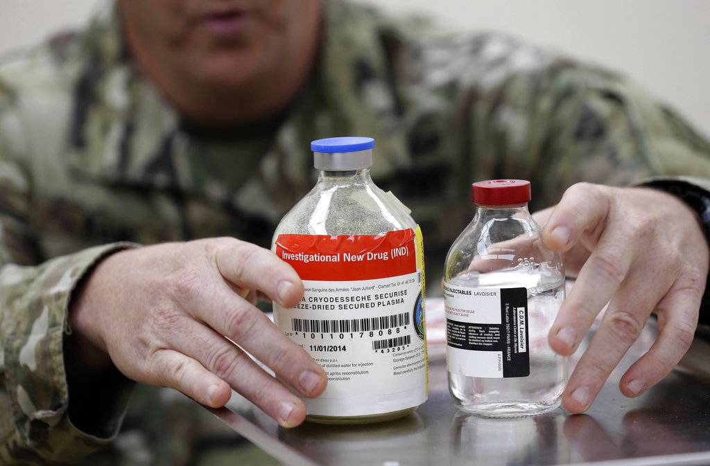 US troops get freezedried plasma for battlefield bloodshed