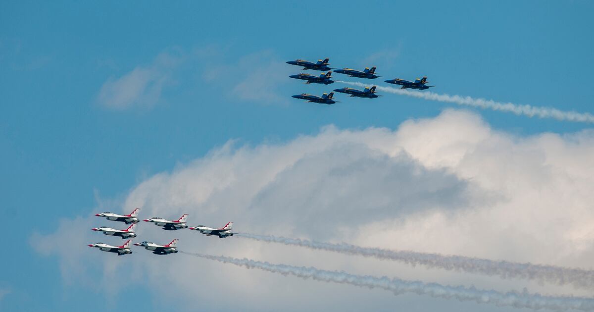 Blue Angels Thunderbirds Scheduled To Fly Over Baltimore