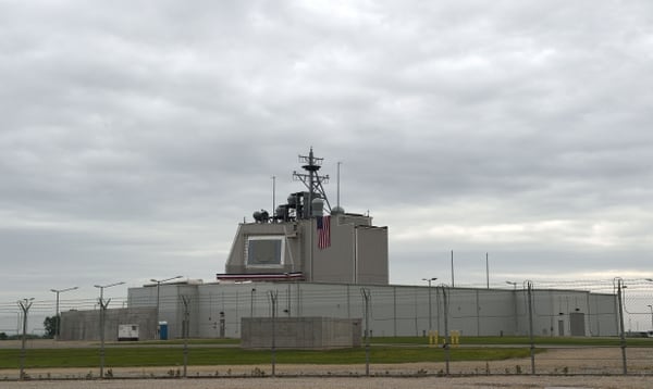 The U.S. anti-missile station Aegis Ashore is pictured at the military base in Deveselu, Romania, on May 12, 2016. (Daniel Mihailescu/AFP via Getty Images)