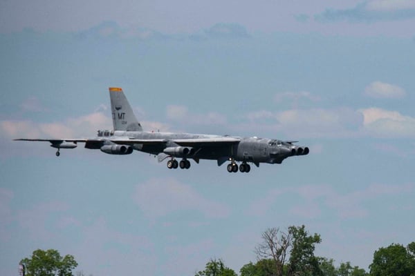 A B-52 Stratofortress, nicknamed 