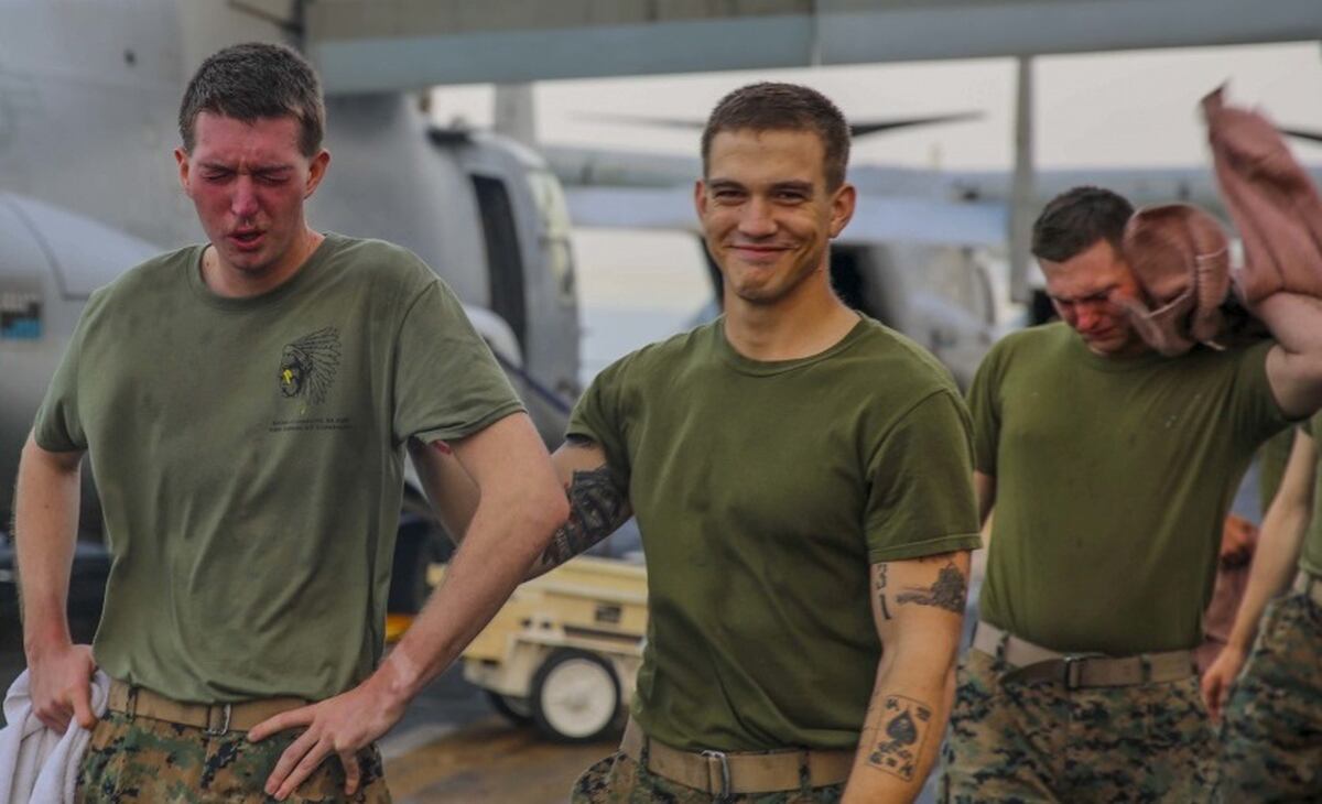 A Day In The Life Photos Of Marines Getting Oc Spray