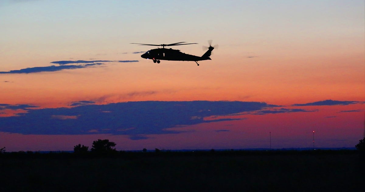 Black Hawk helicopter missing after takeoff in Minnesota