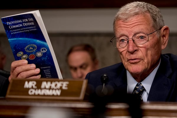 Sen. Jim Inhofe, R-Okla., says the NNSA's FY21 budget 