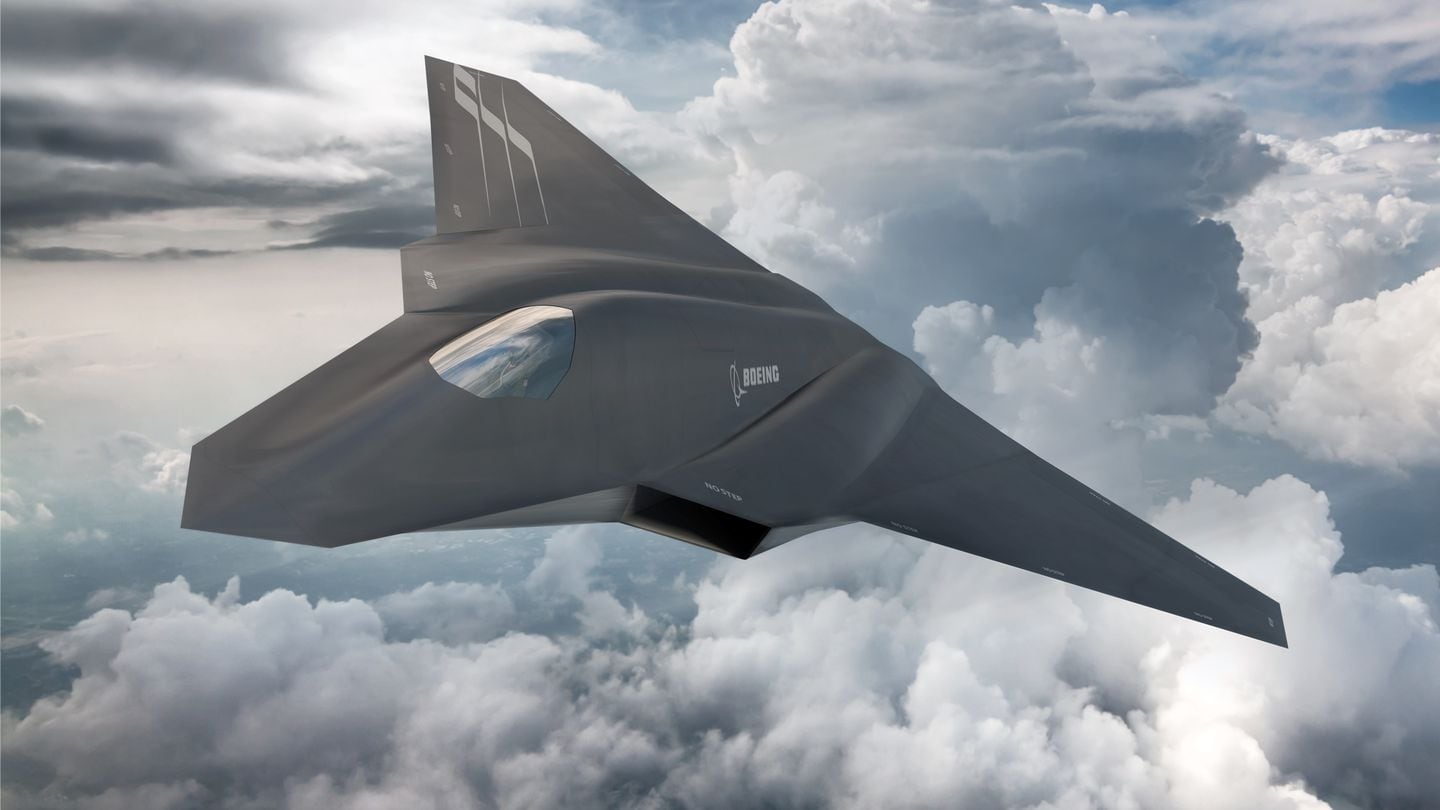 This concept art shows a concept for the U.S. Air Force's future fighter, known as Next Generation Air Dominance. (Boeing)