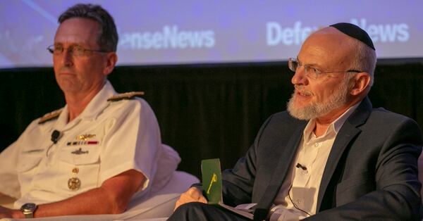 Dr. Alexander Kott, chief scientist at the U.S. Army Research Laboratory, discusses autonomy and artificial intelligence at the second annual Defense News Conference in Arlington, Va., Sept. 5, 2018. (Dustin Diaz/Staff)