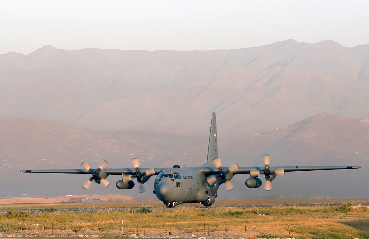 Taliban Says It Shot Down Crashed Us C 130 In Afghanistan - 