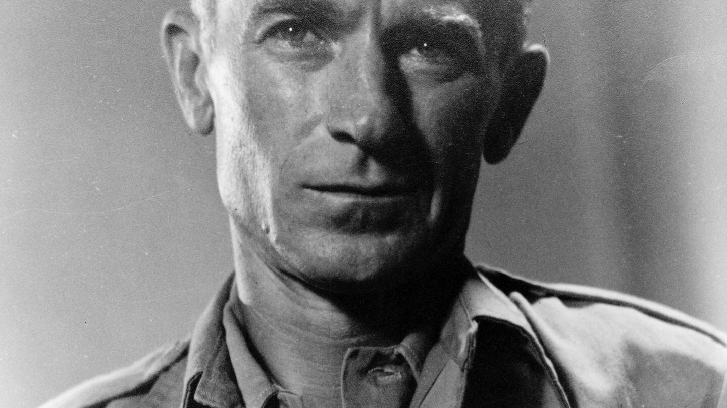 Ernie Pyle’s “everyman” approach to writing about the war won him praise among the service members he worked with in combat. (Courtesy of the Defense Department)