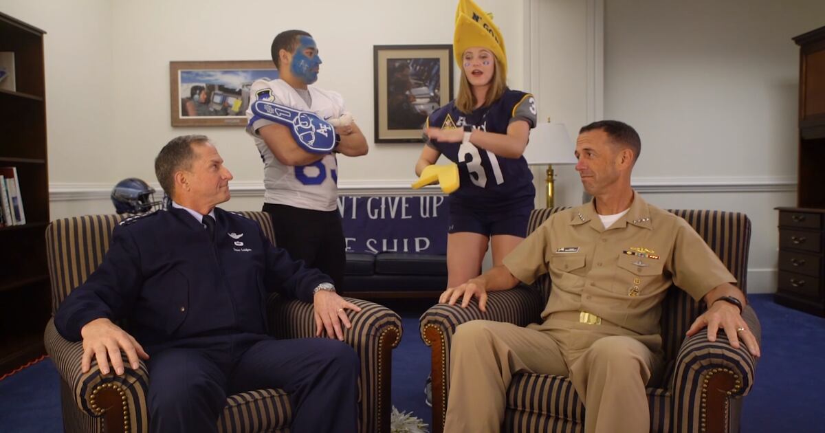 Academy Football Six Pack Navy Air Force Spirit Spot Army Relief