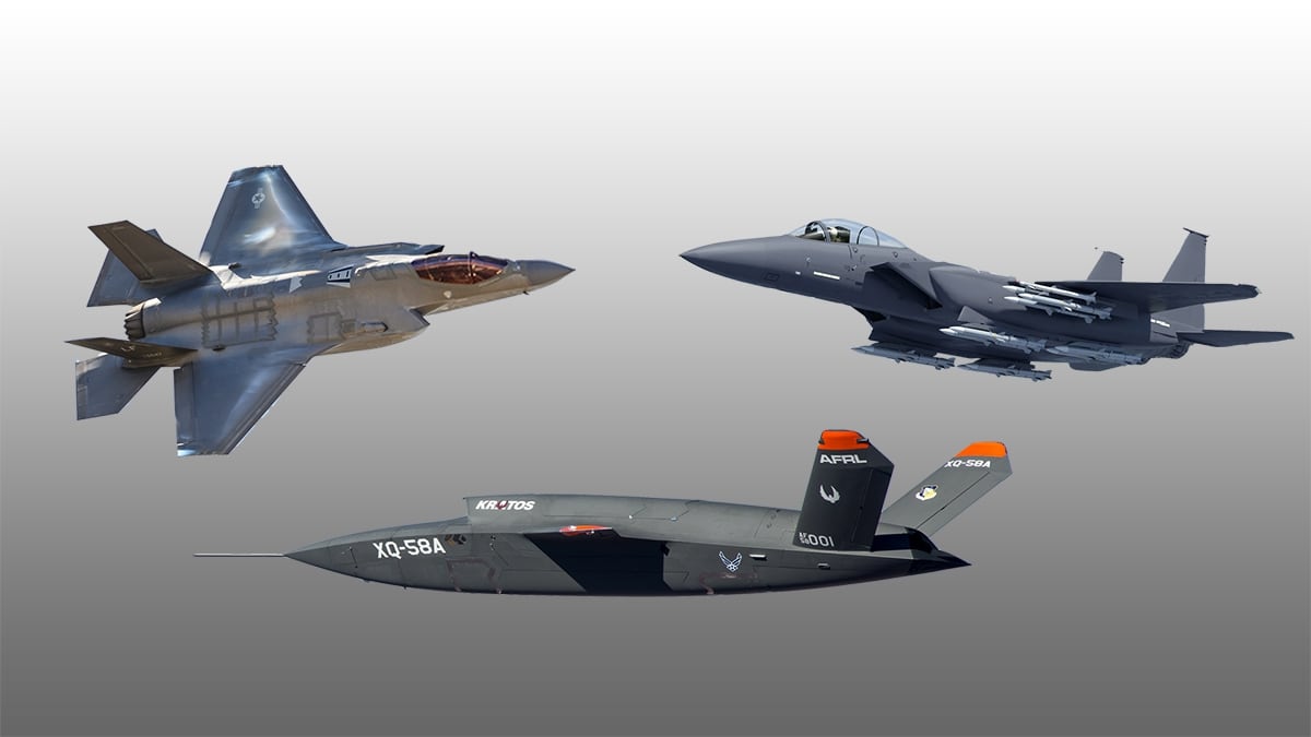 Under Skyborg Program F 35 And F 15ex Jets Could Control Drone