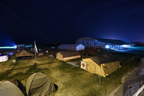 International aid is staged at Beira Airport, Mozambique, April 1, during operations with the U.S. Department of Defenseâs relief effort in the Republic of Mozambique and surrounding areas following Cyclone Idai. (Staff Sgt. Corban Lundborg/Air Force)