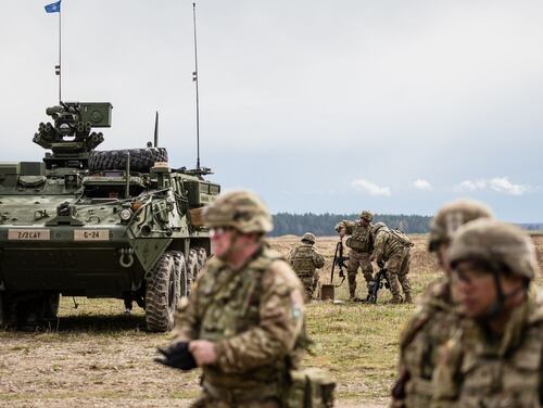 Additional American troops will join an existing force of 4,500 in Poland. (Wojtek Radwanski/AFP/Getty Images)