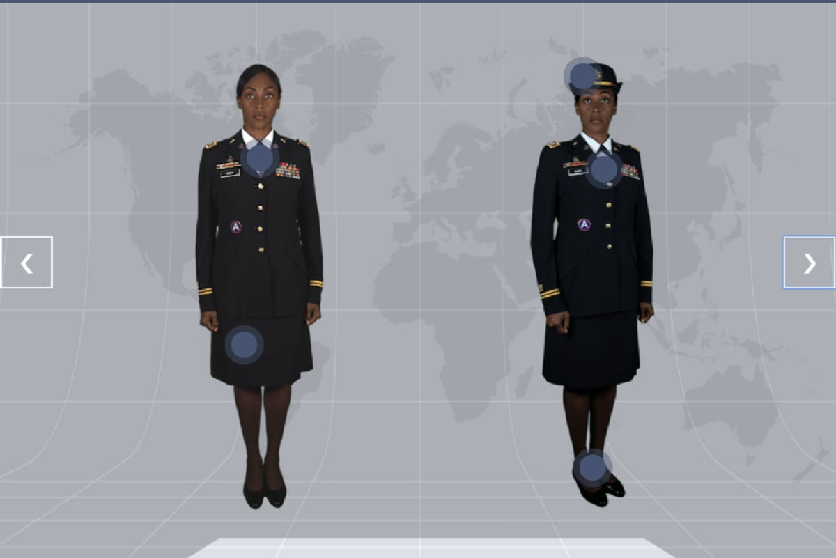 Air Force Blues Uniform Size Chart