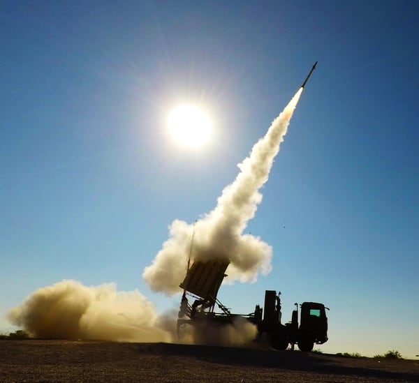 An Iron Dome system launches a missile. (Courtesy of Rafael)