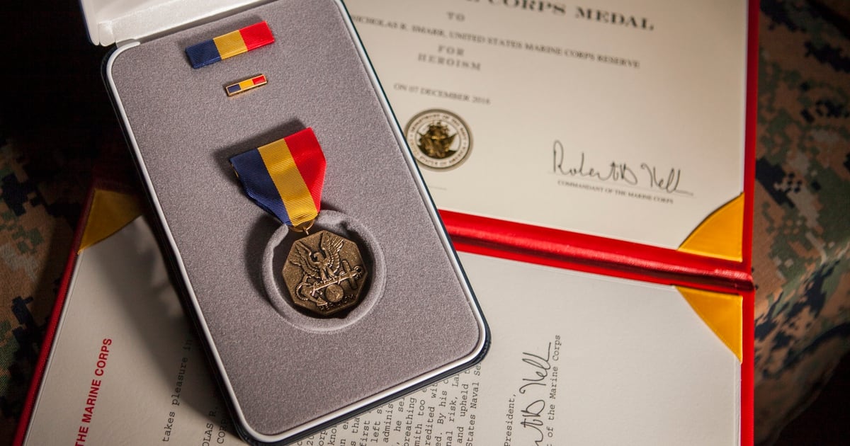 Lance Corporal Awarded Highest Medal For Non Combat Bravery For Rescuing A Drowning Elderly Man