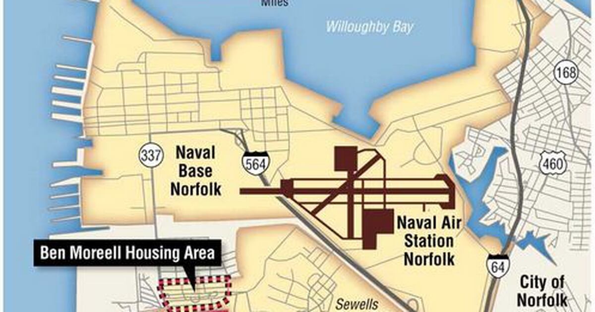 Naval Station Norfolk Pier Map