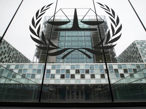 In this Nov. 7, 2019, file image, the International Criminal Court, or ICC, is seen in The Hague, Netherlands. (Peter Dejong/AP)