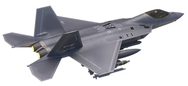 The photos show the KF-X design armed with European missile systems. (South Korean Defense Acquisition Program Administration)