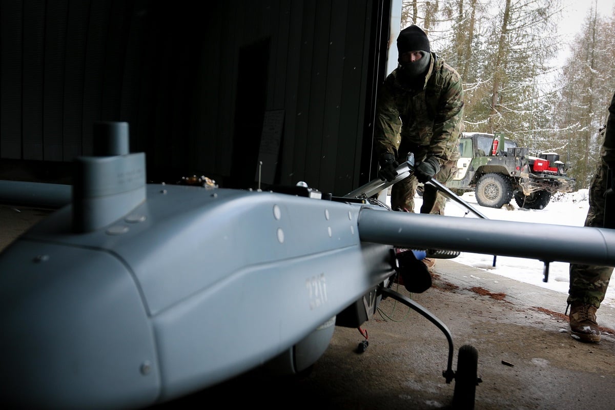 U.S. Soldiers – Launch RQ-7 Shadow UAVs – Unmanned Aerial Vehicle – Germany