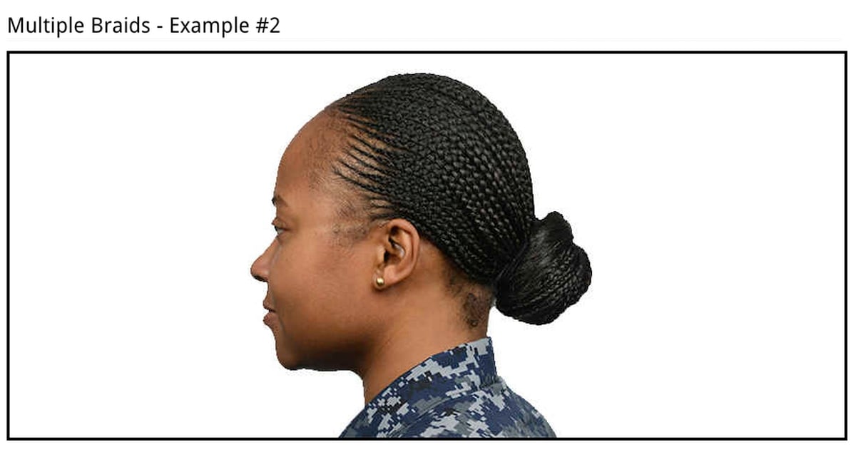 Navy Expands Female Hair Regs Includes Two Strand Braids