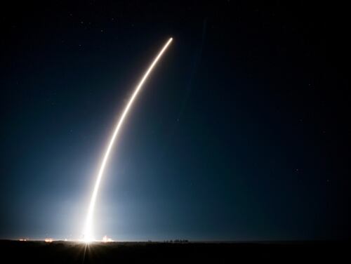 With two long arms, the RSGS spacecraft would be capable of repair satellites in orbit and performing a number of functions to support and extend the lifespan of GEO satellites. (Airman 1st Class Dalton Williams/Air Force)