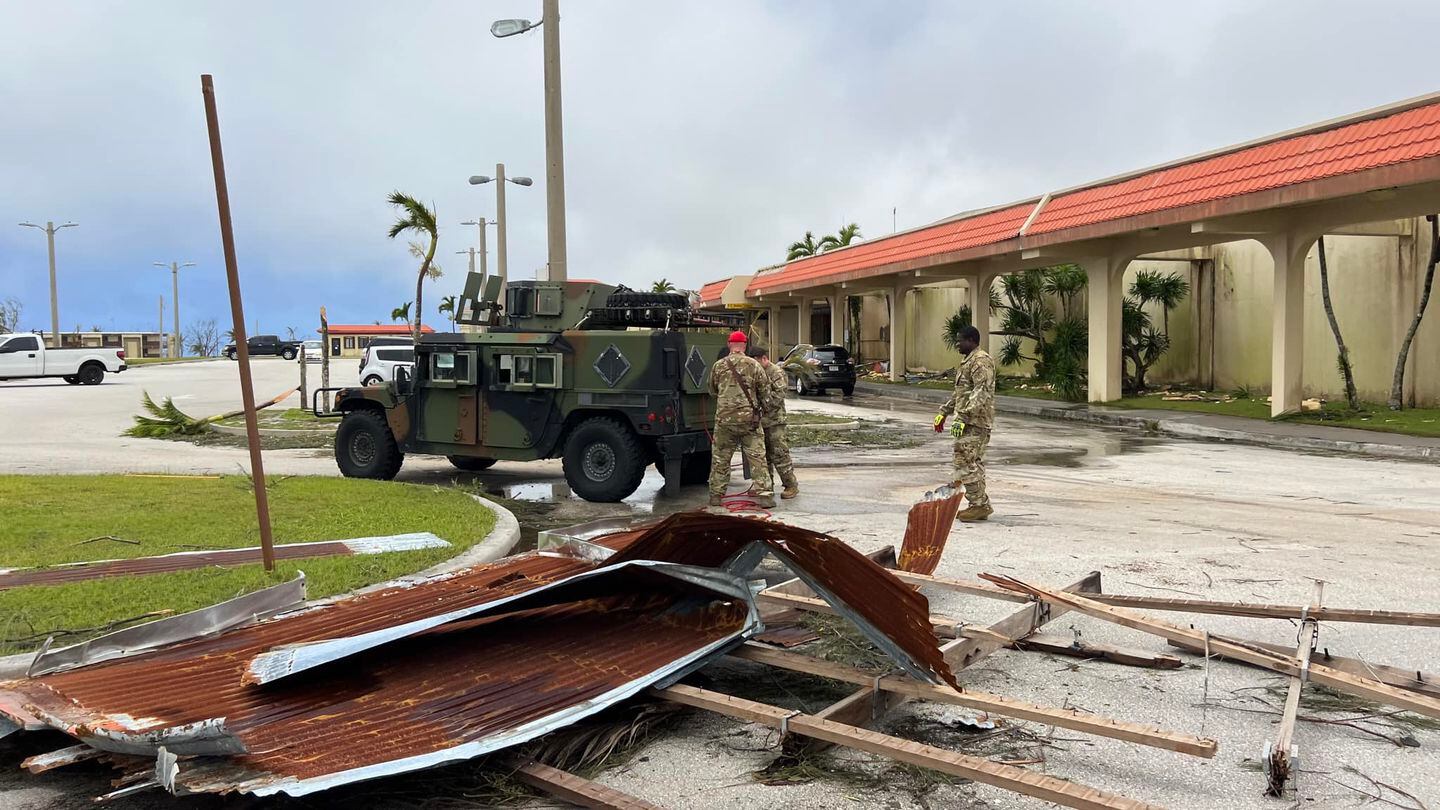 Military prepares for disaster relief on Guam after massive typhoon