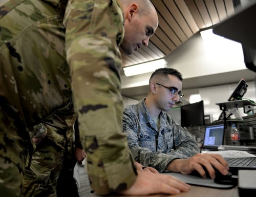 With a lack of good training opportunities, one Air Force unit took matters into their own hands to develop a competition aimed at developing better defensive cyber tradecraft and tactics. (Tech. Sgt. R.J. Biermann/Air Force)