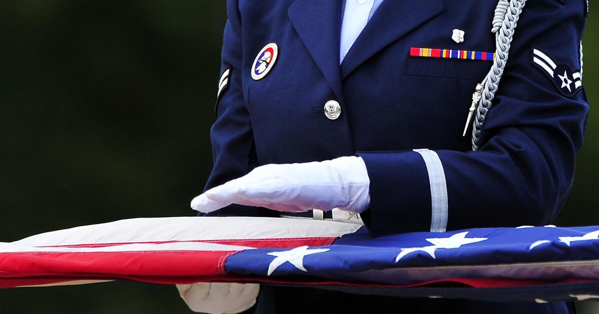 military flag folding ceremony