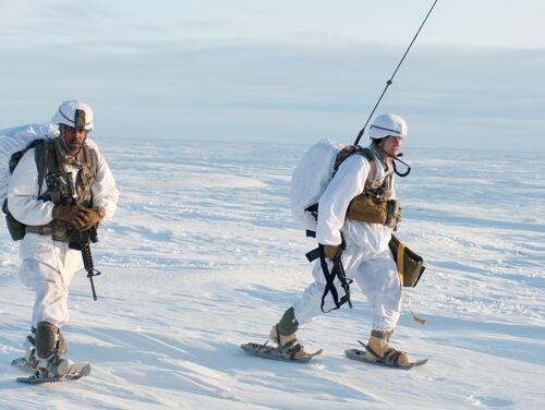 U.S. Army paratroopers participate in Exercise Spartan Pegasus on Feb. 24, 2015. at Deadhorse, Alaska. (Staff Sgt. Daniel Love/U.S. Army)