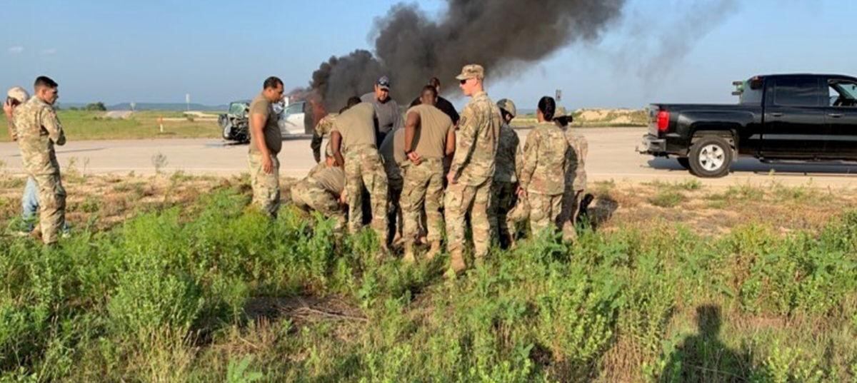 Fort Hood Soldiers Respond To Fiery Truck Crash On Base