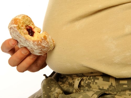 illustration for overweight NCO's cheating on Army promotion boards in the Gannett Government Media photo studio in Springfield, Virginia, on Wednesday, August 13, 2014. (Mike Morones/Staff)