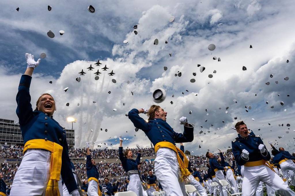 Air Force Academy graduates over 1,000 seniors in return to Falcon Stadium