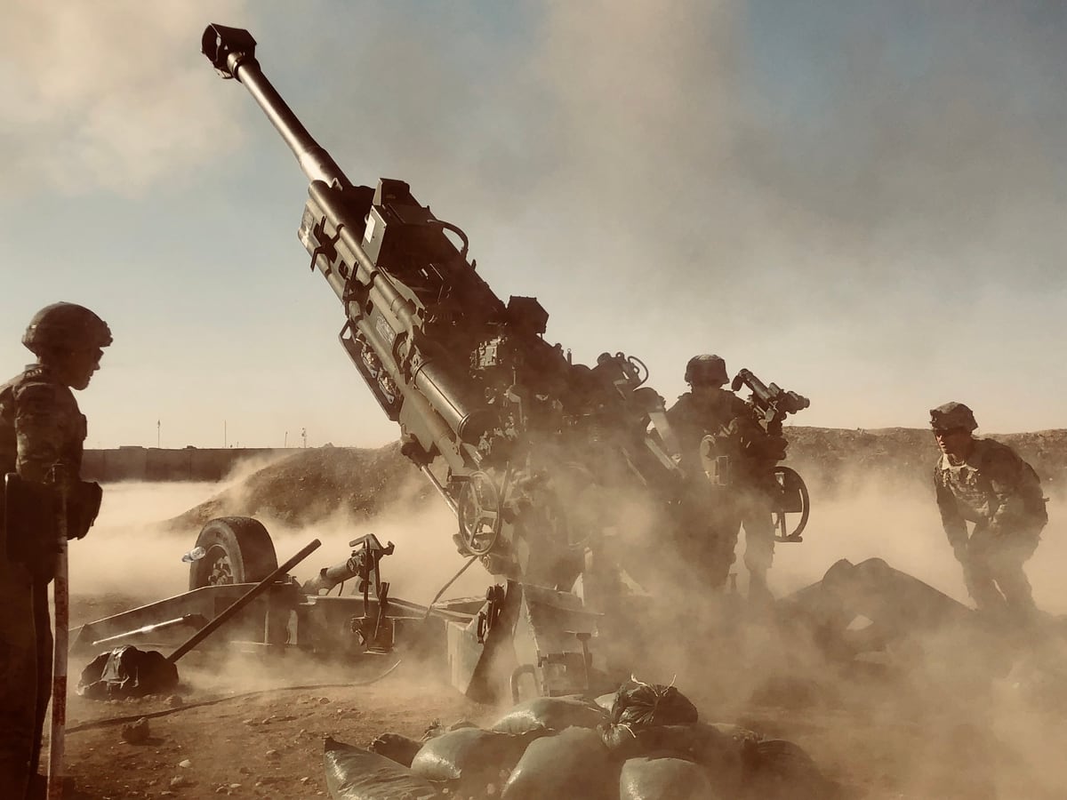 3rd Cavalry Regiment Soldiers Are Firing Intense Artillery