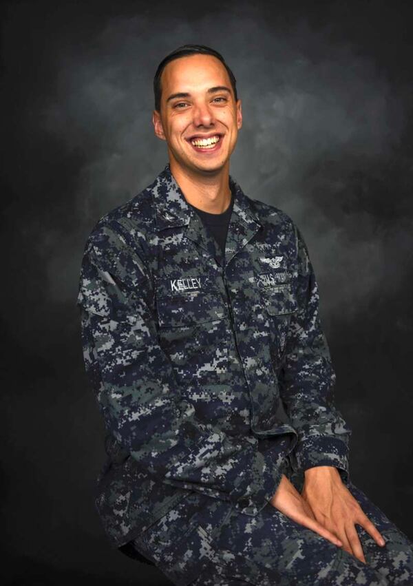 Yeoman 3rd Class Joshua Kelley is a sailor onboard the carrier Ronald Reagan. (MC3 Tyler D. John/Navy)