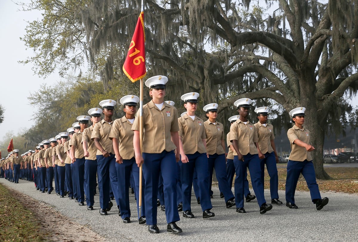 Move For More Gender Integration At Marine Corps Boot Camp Ends