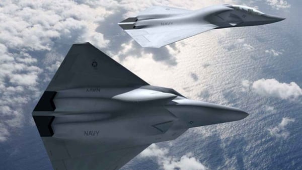 Concept art from 2016 shows a potential design for the U.S. Navy's next fighter jet. (Boeing)